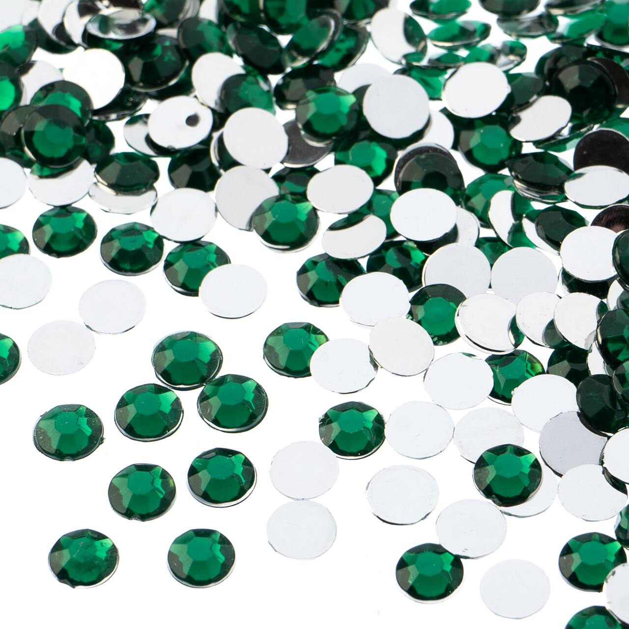 John Bead 6mm Acrylic Round Flat Back Rhinestones, 1,000ct.